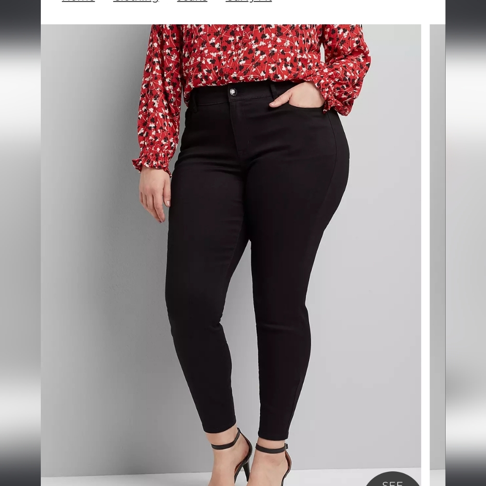 Lane Bryant Curvy Fit High-rise Skinny Jeans